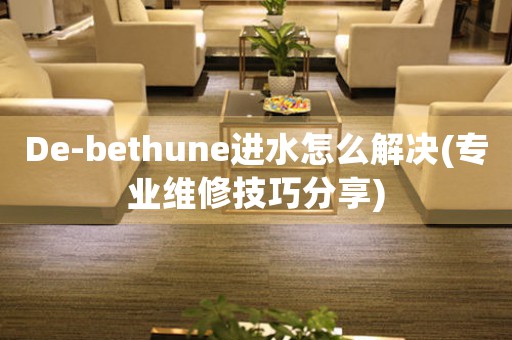 De-bethune进水怎么解决(专业维修技巧分享)